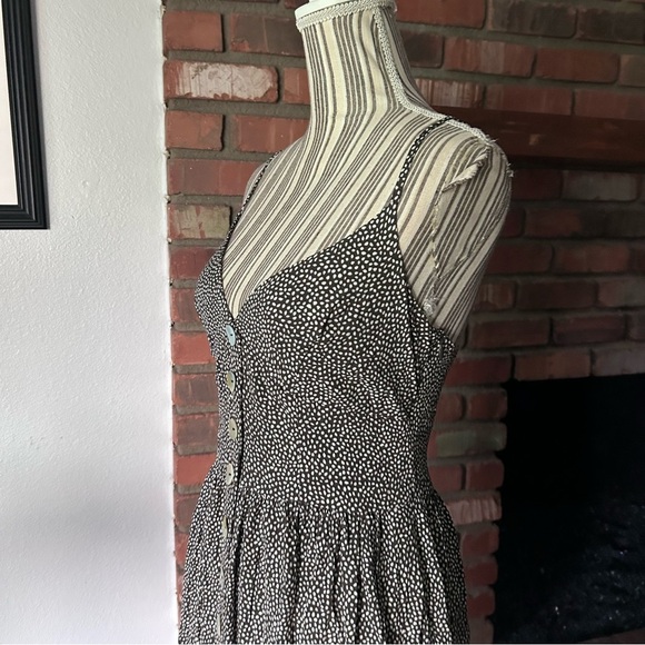 Auguste the Lable Tear Drop Staple Charcoal Drop Print Midi Dress Sz 6 US - Picture 9 of 14